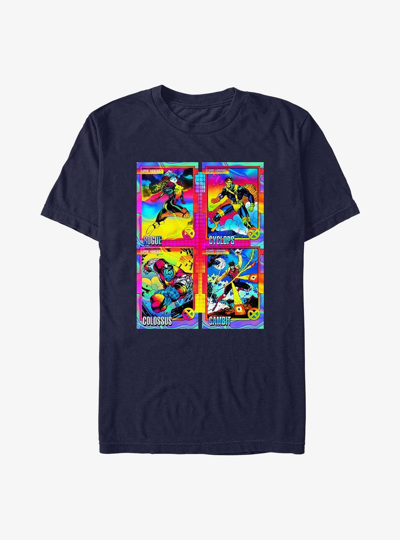 X-Men Hologram Squad T-Shirt, NAVY, hi-res
