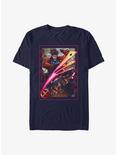 X-Men Gambit Card T-Shirt, NAVY, hi-res
