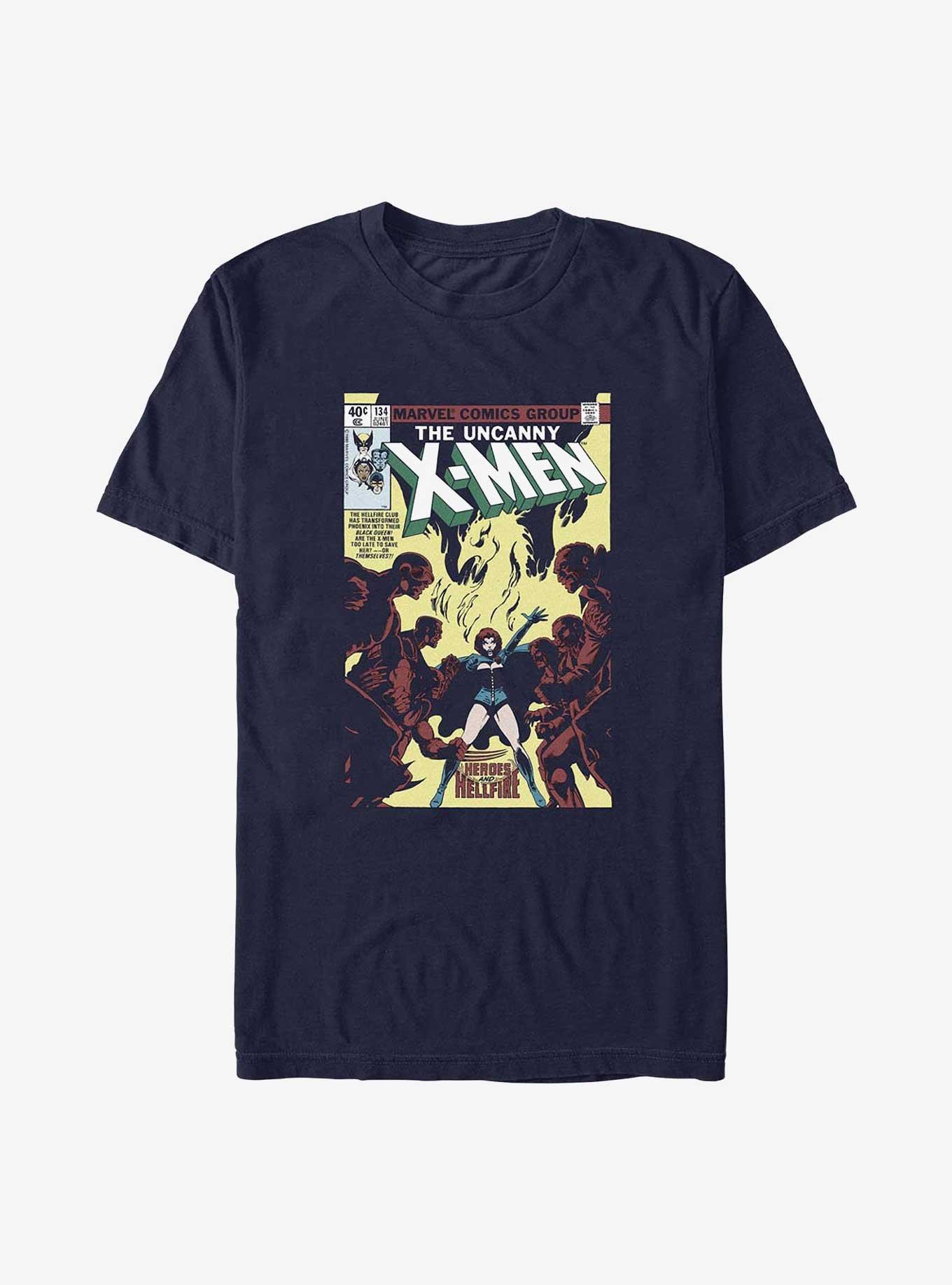 X-Men Hellfire T-Shirt, NAVY, hi-res