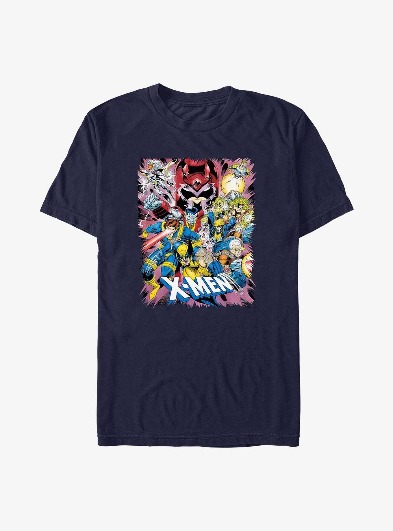 X-Men Jump Out T-Shirt, NAVY, hi-res
