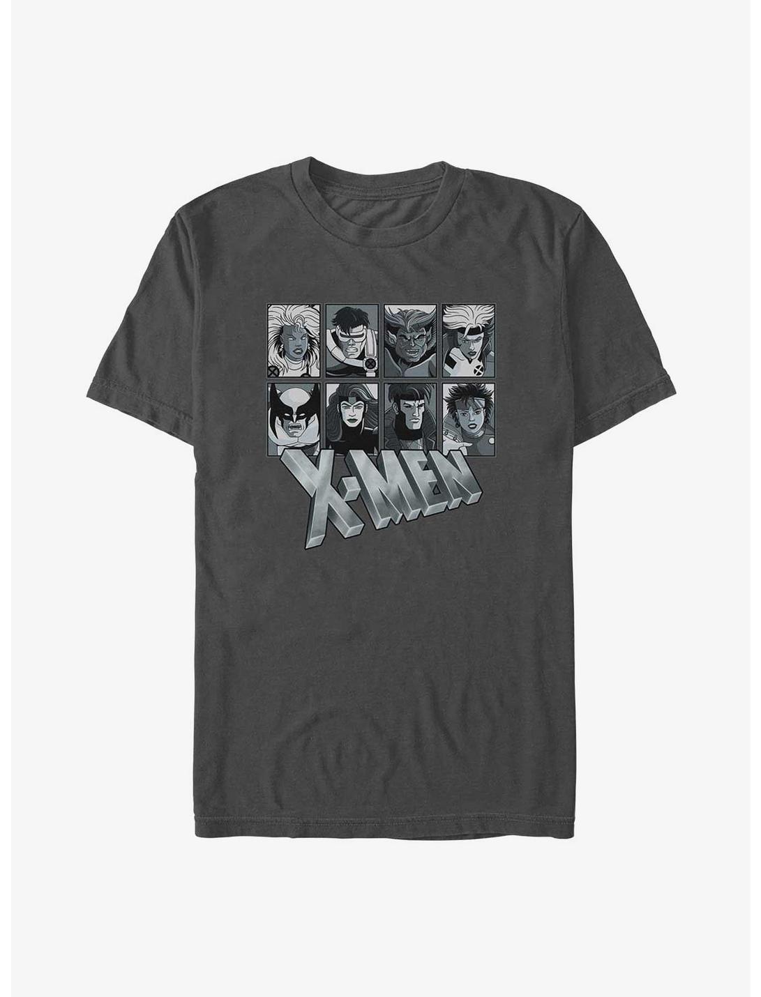 X-Men 90's Grid T-Shirt, CHARCOAL, hi-res