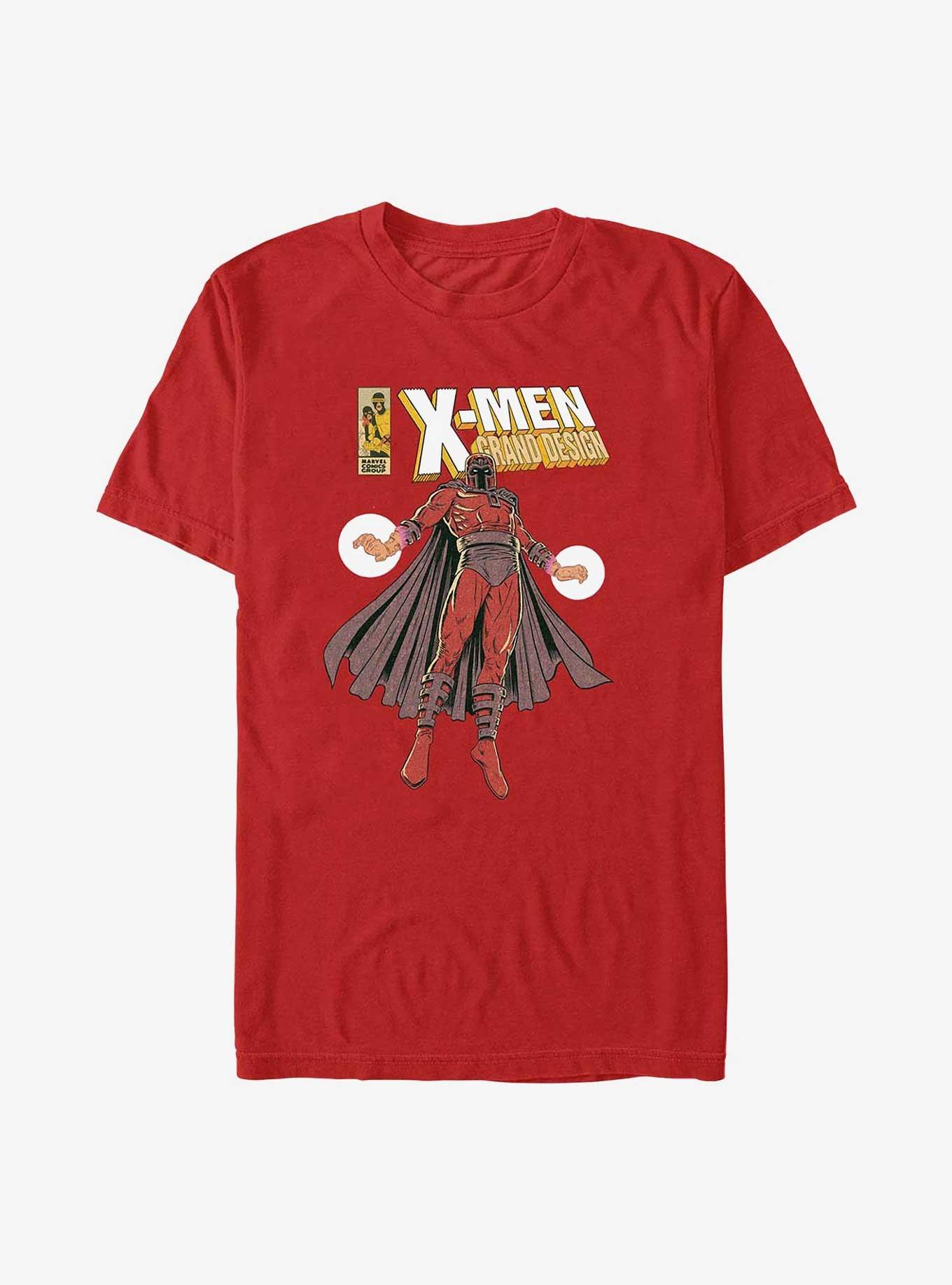 X-Men Magneto Woodgrain T-Shirt, RED, hi-res