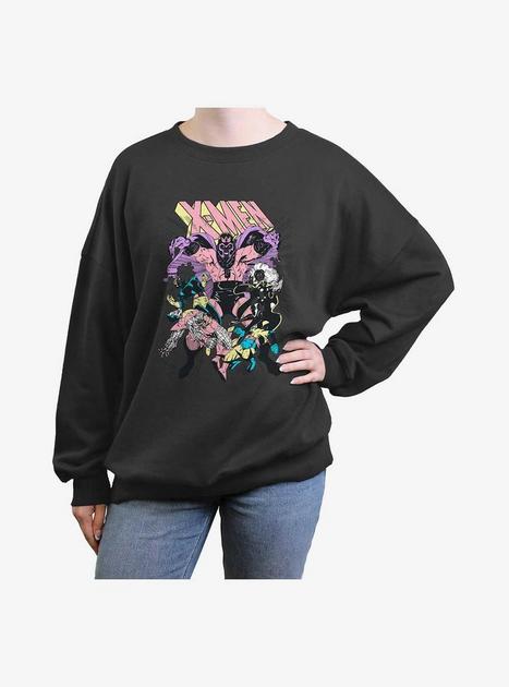 X-Men They Done Girls Oversized Sweatshirt - GREY | Hot Topic