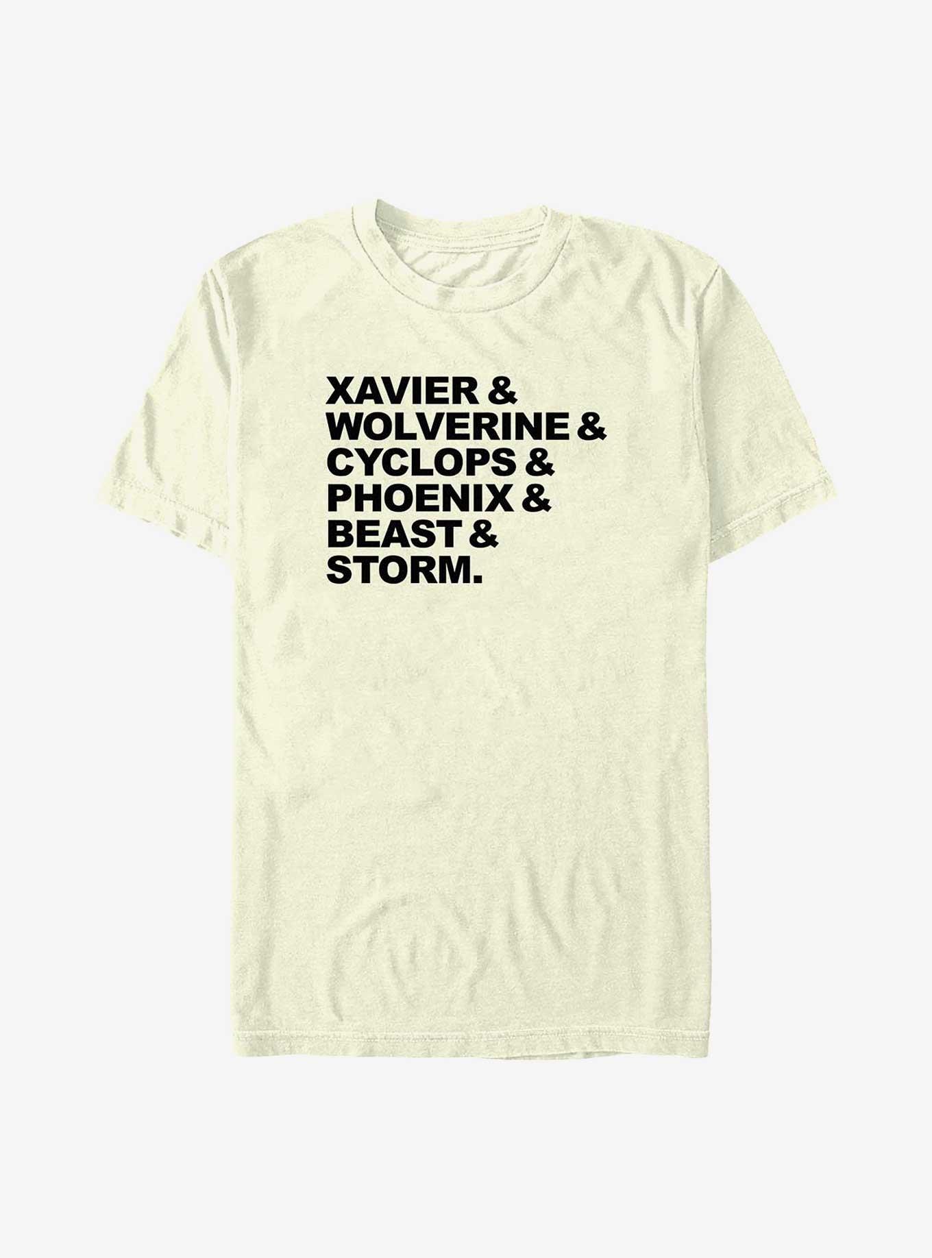 X-Men Xavier & Wolverine & Cyclops & Phoenix & Beast & Storm T-Shirt