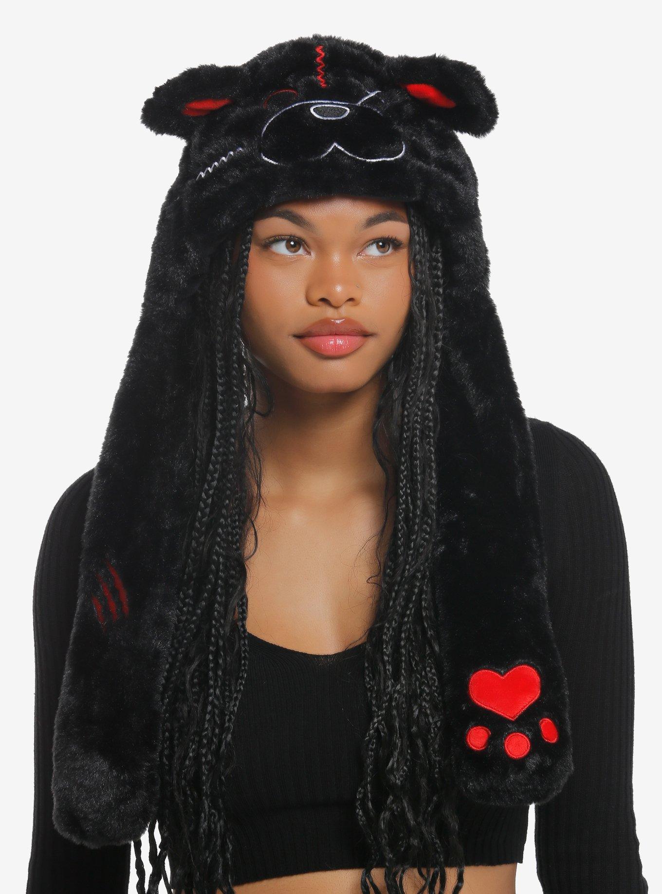 Horror Bear Tassel Beanie With Moveable Ears, , hi-res