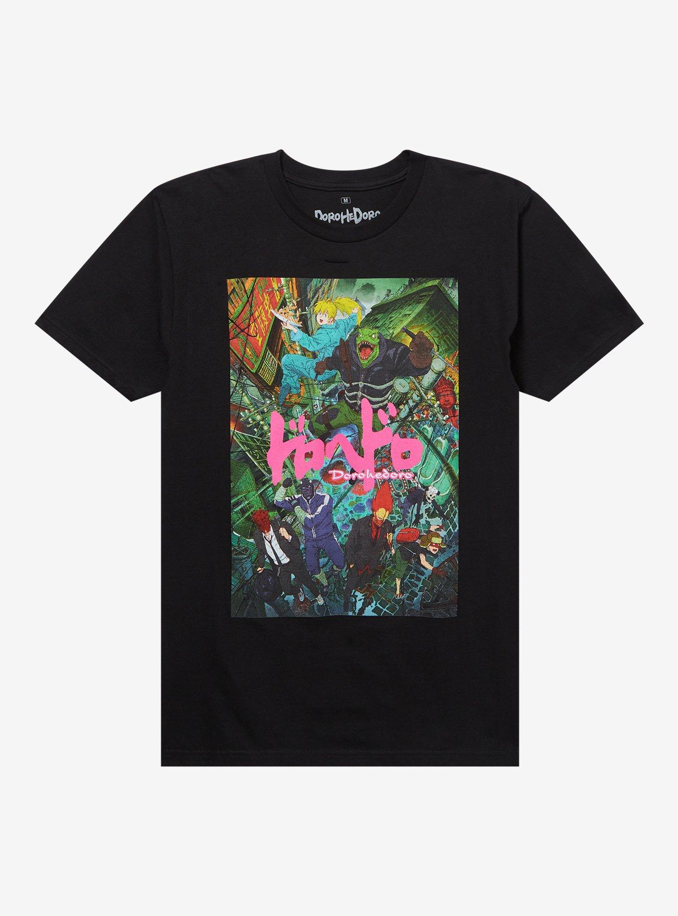 Dorohedoro Anime Group Poster T-Shirt, BLACK, hi-res