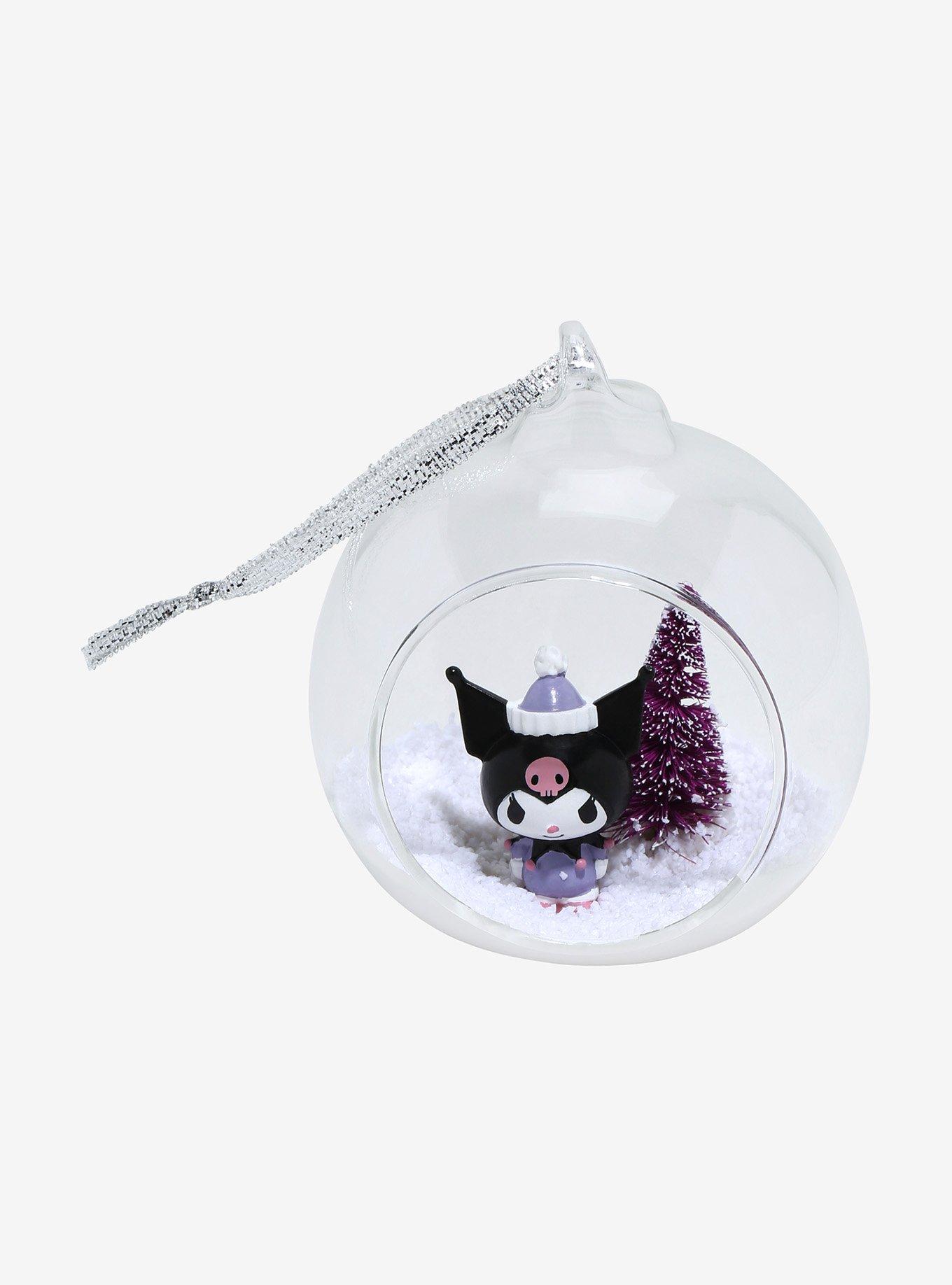 Kuromi Snowscape Glass Ornament, , hi-res