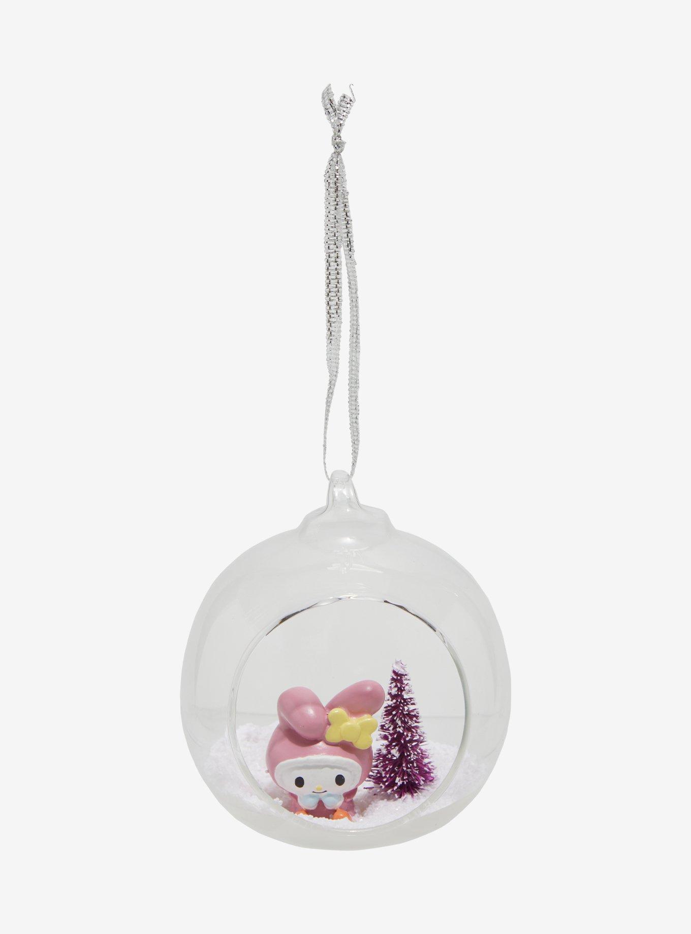 My Melody Snowscape Glass Ornament, , hi-res