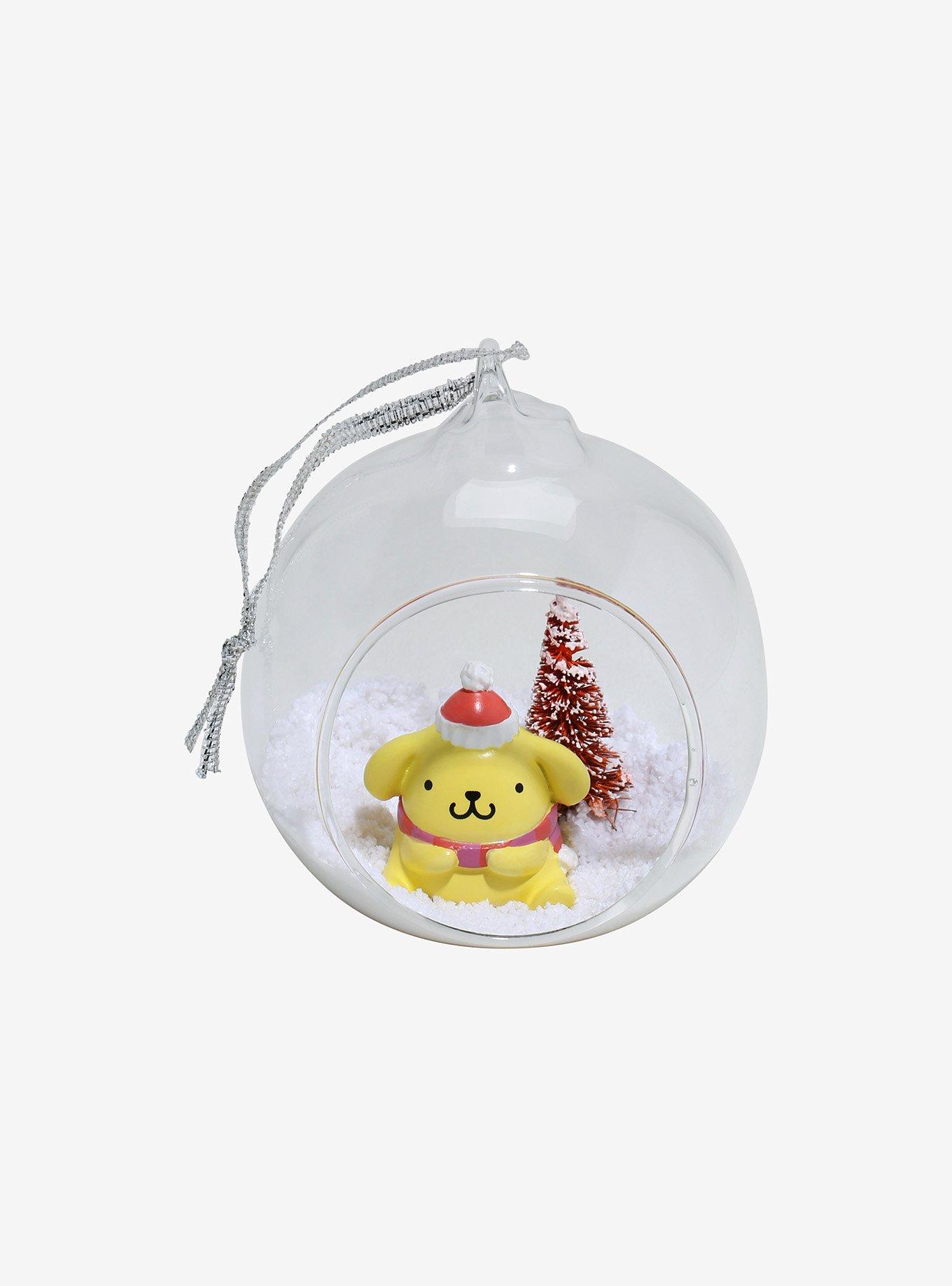 Pompompurin Glass Snowscape Ornament, , hi-res