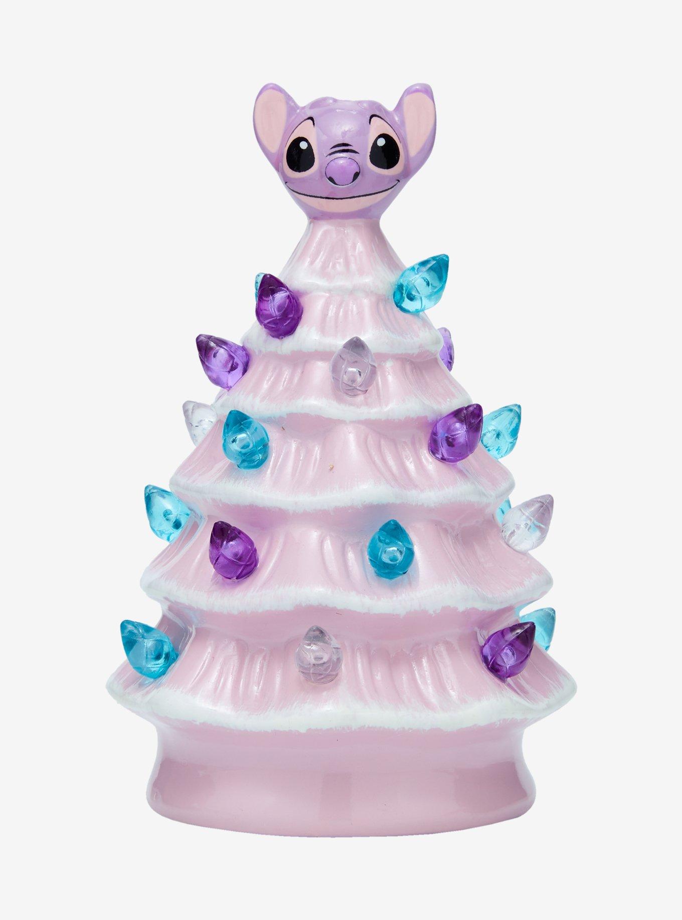 Disney Stitch Angel Light-Up Mini Ceramic Tree, , hi-res