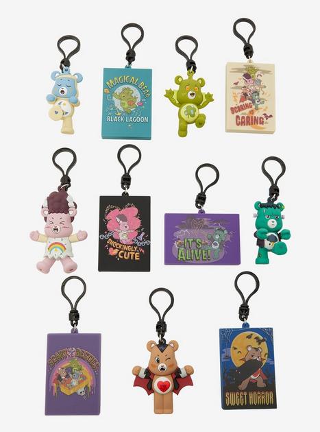 Asian Exclusive Care Bear Bears (4) Acrylic Keychains Clips deals *Kawaii Blind Bags*