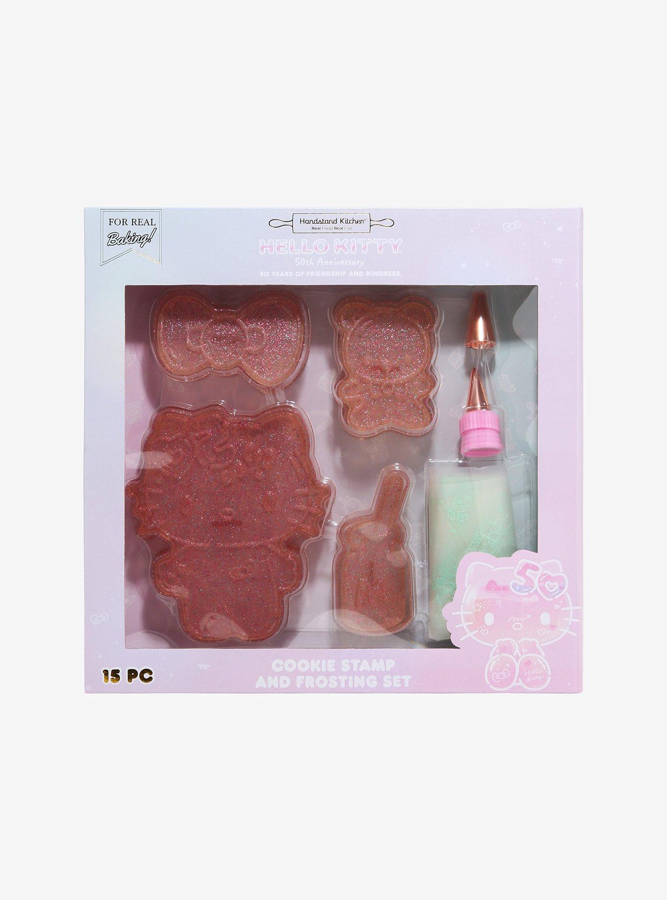 Hello Kitty 50th Anniversary Cookie Stamp & Frosting Set, , hi-res