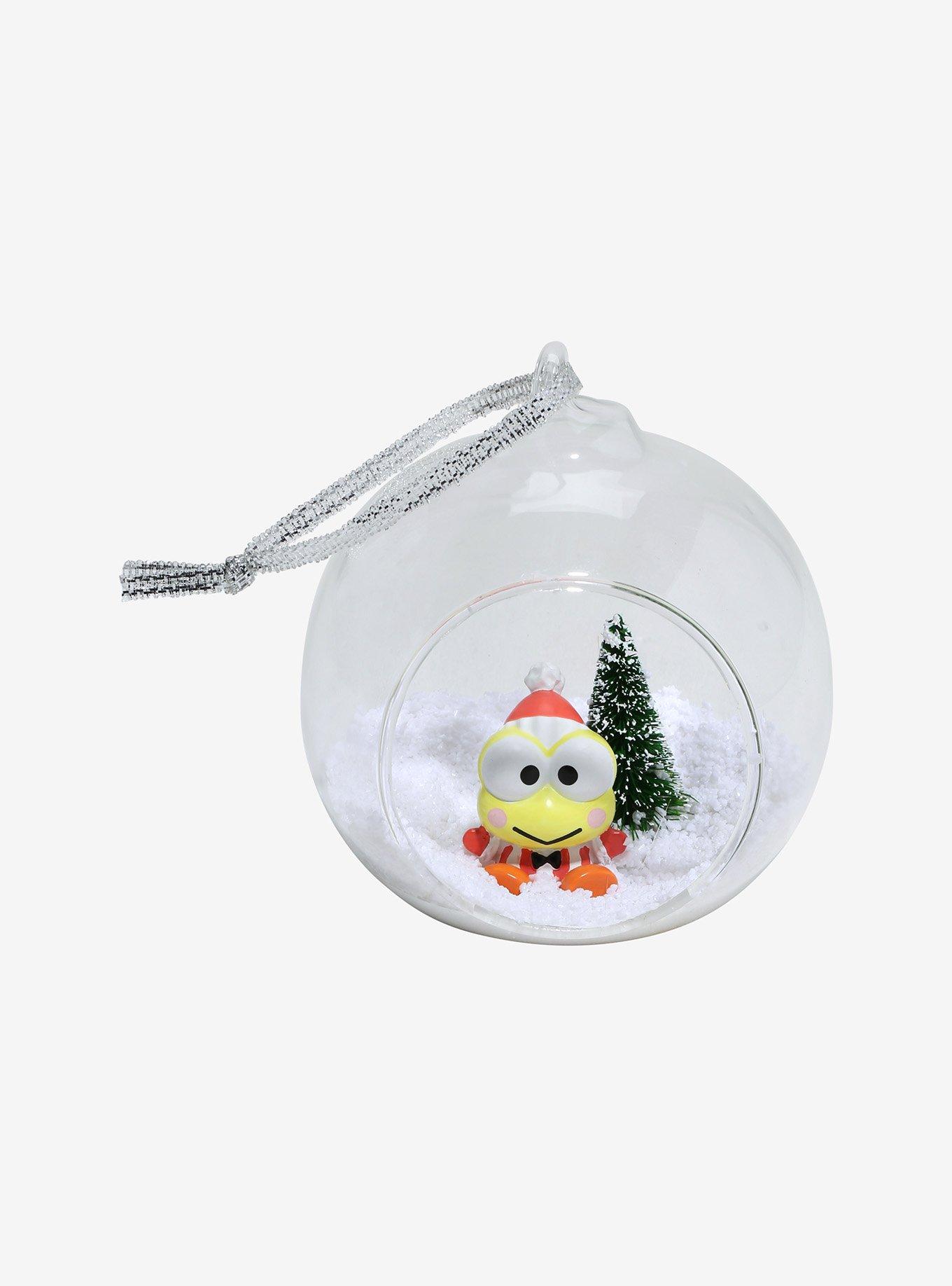 Keroppi Snowscape Glass Ornament, , hi-res