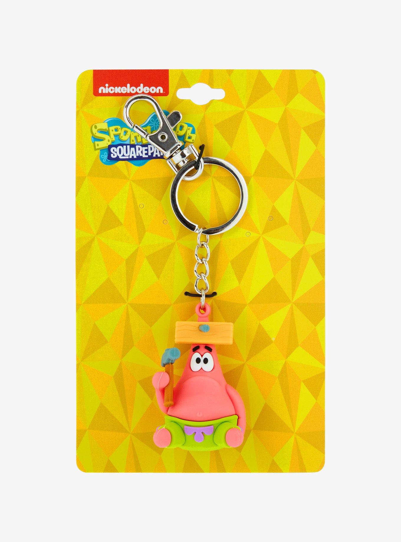 SpongeBob SquarePants Patrick Wood Board Figural Keychain