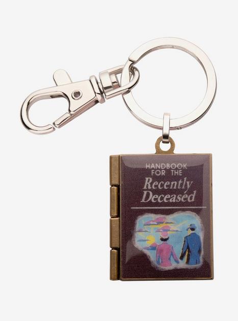 Beetlejuice Handbook For The Recently Deceased Locket Key Chain | Hot Topic