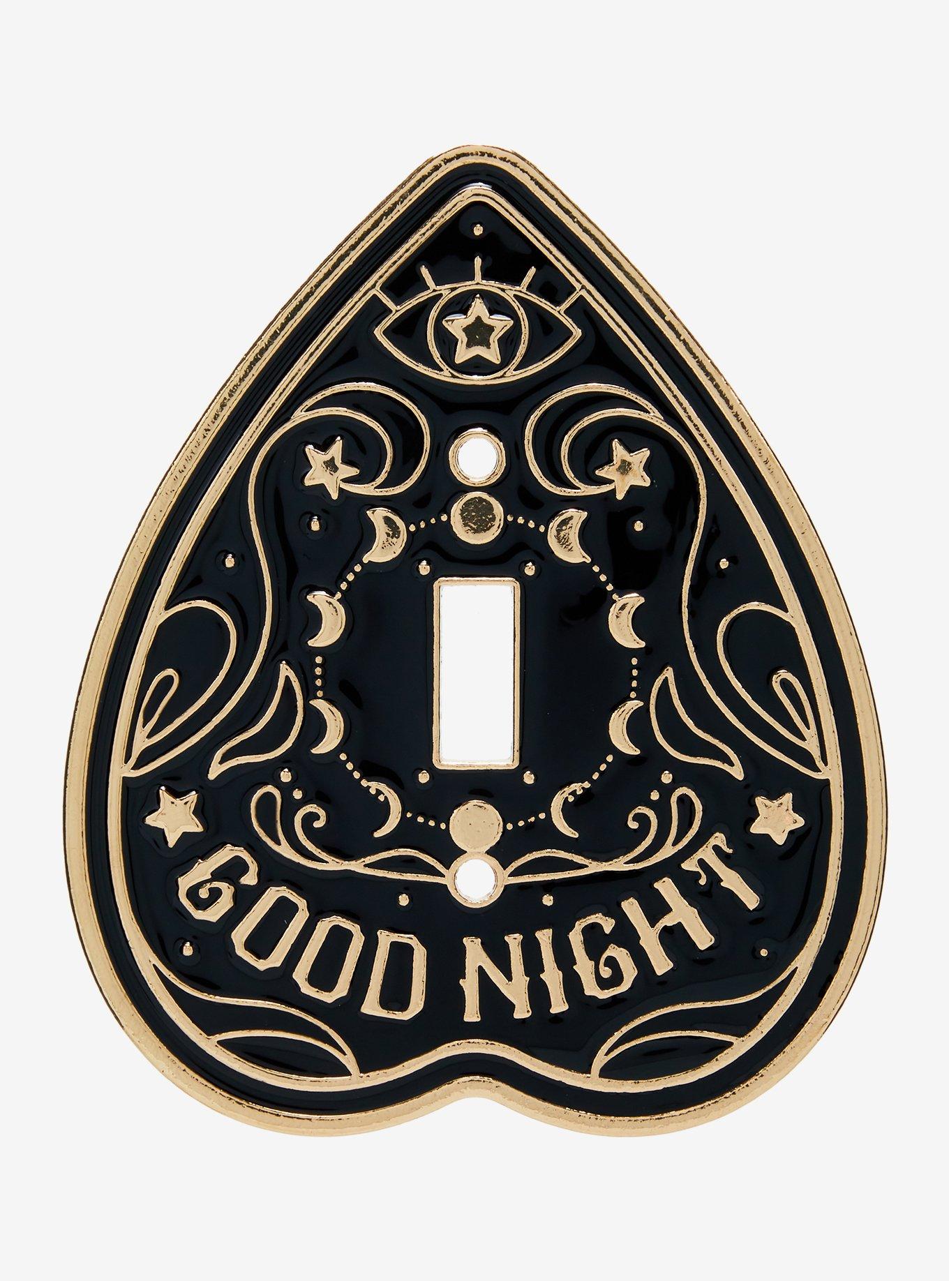 Spirit Board Planchette Black & Gold Light Switch Cover, , hi-res