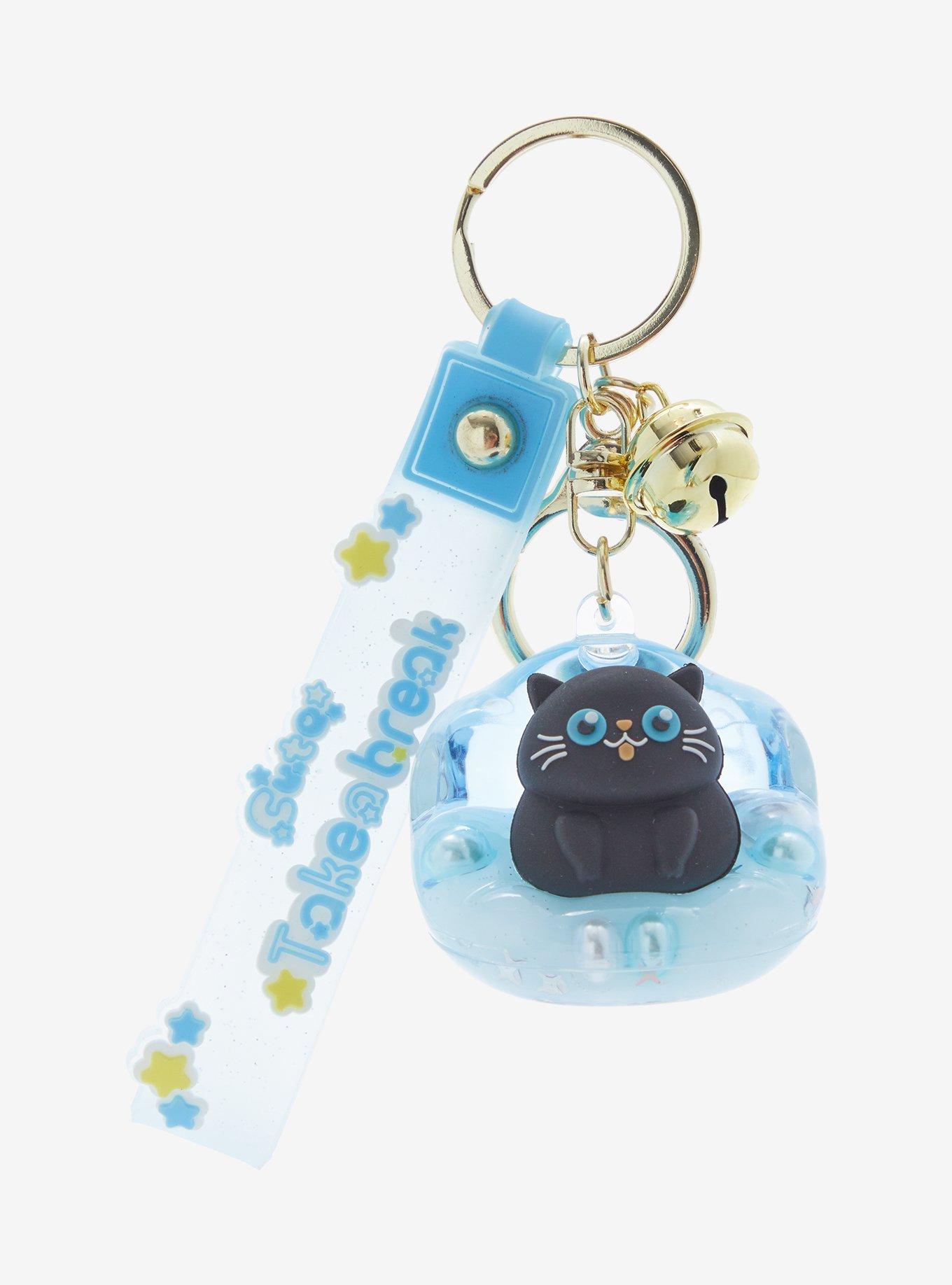 Cat Couch Liquid Key Chain, , hi-res