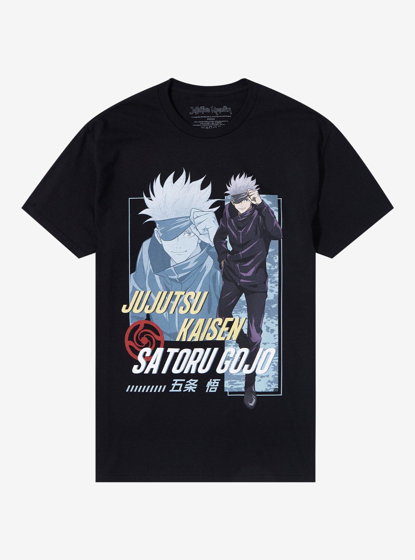 Jujutsu Kaisen Gojo Tonal Portrait T-Shirt, BLACK, hi-res