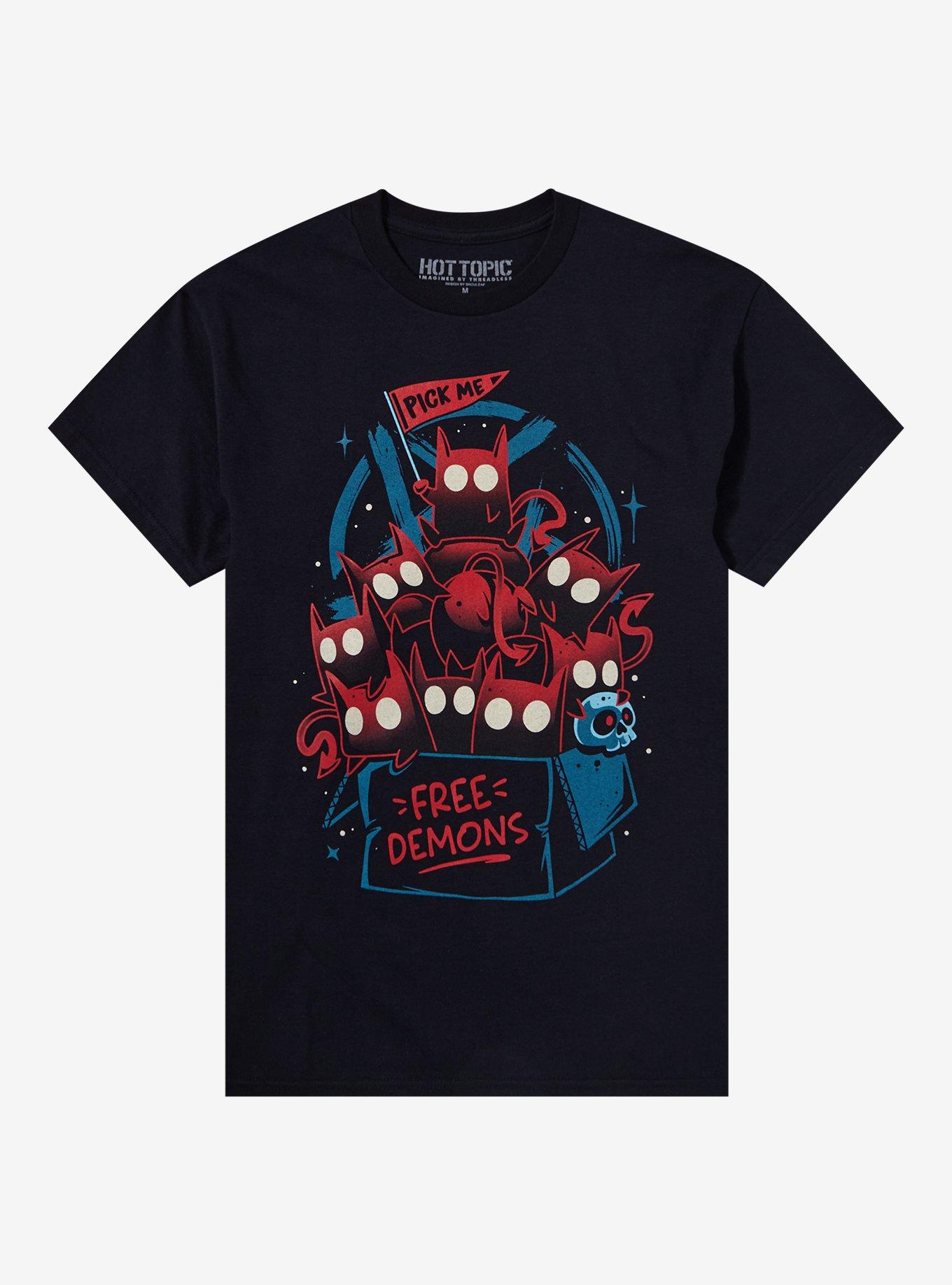 Free Demons T-Shirt By Snouleaf, BLACK, hi-res