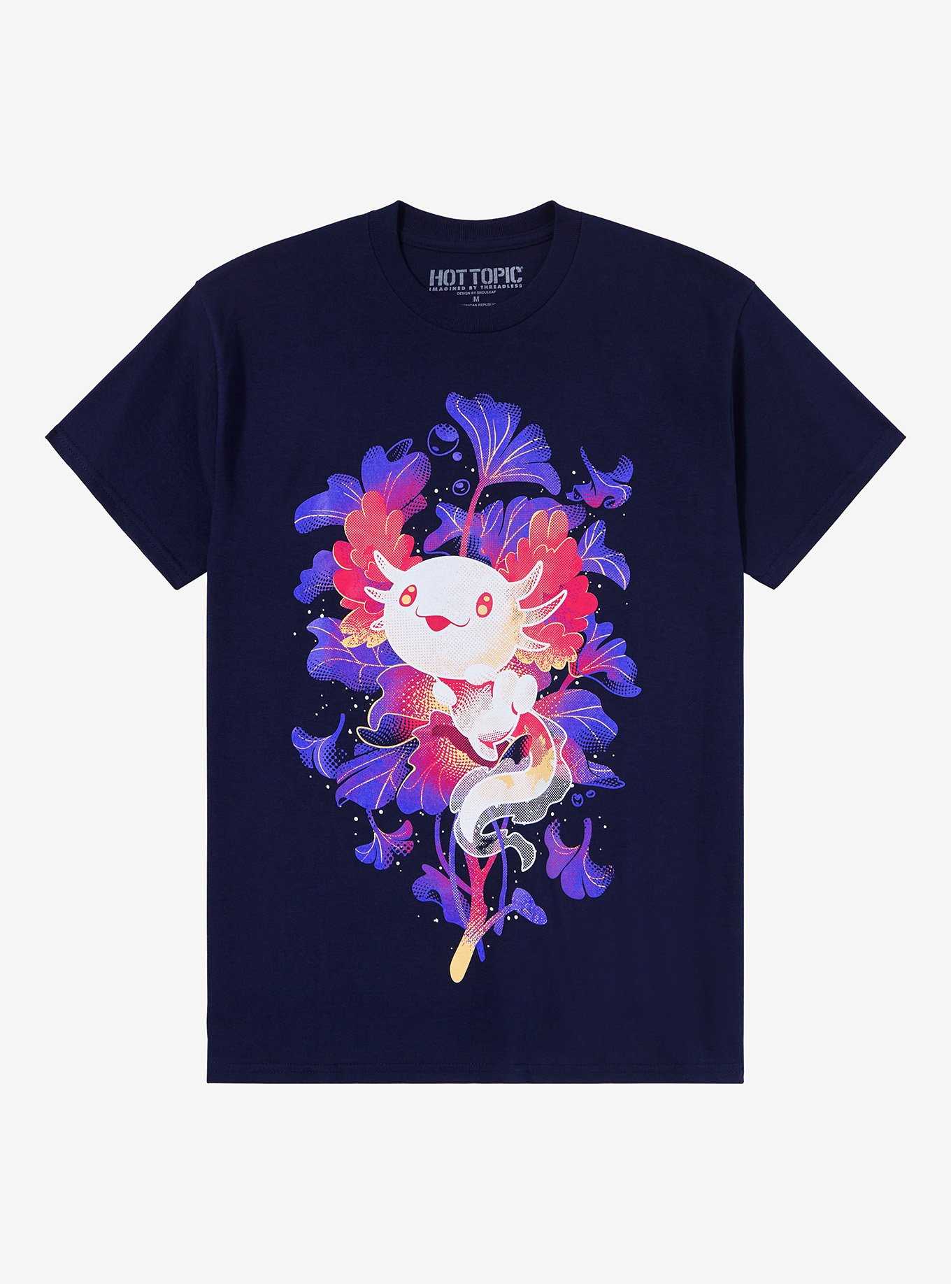 Swimming Axolotl T-Shirt By Snouleaf, , hi-res