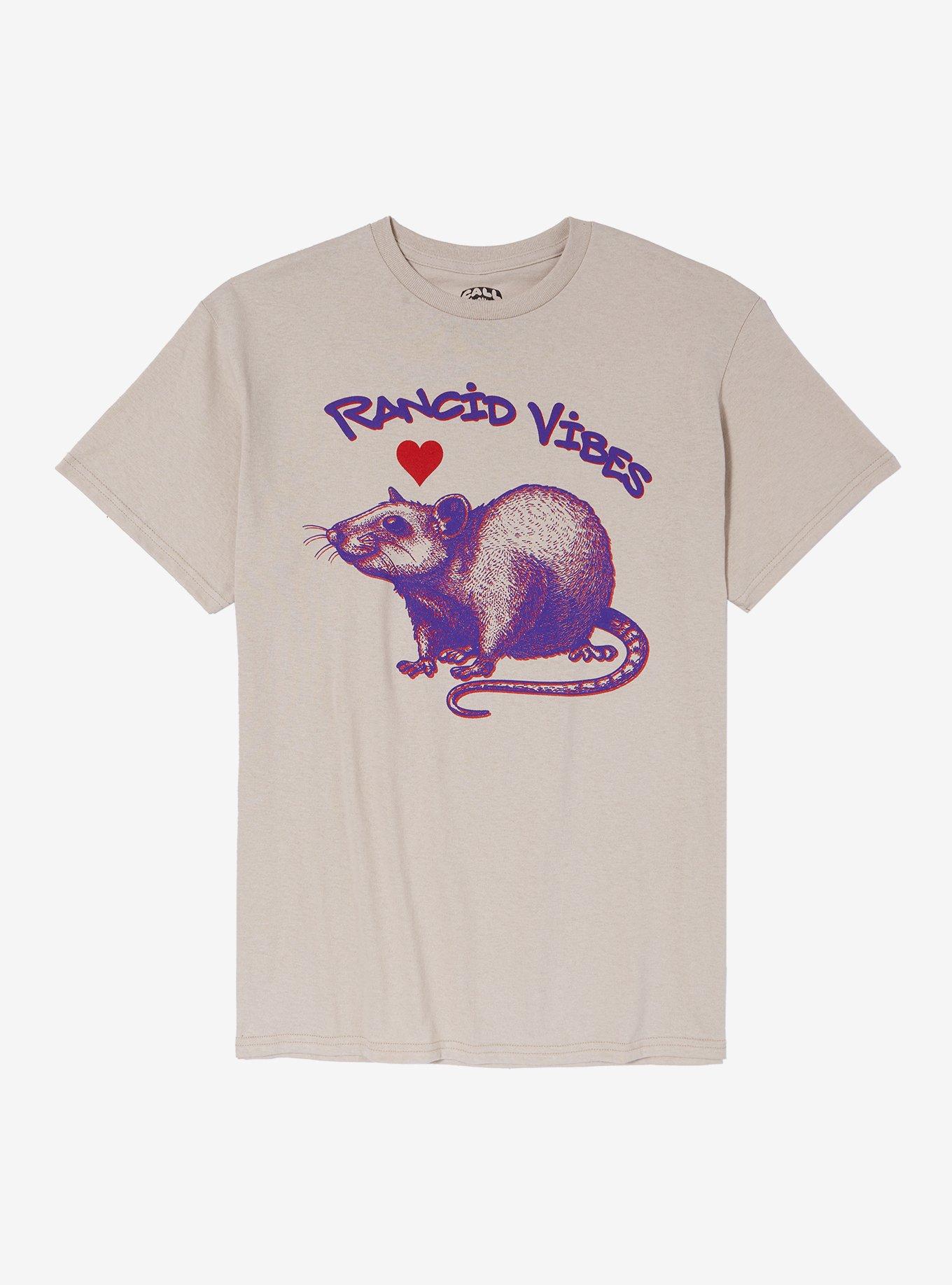 Rancid Vibes Rat T-Shirt By Call Your Mother, NATURAL, hi-res