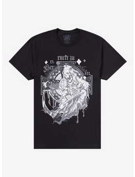 Snarling Grim Reaper Cross T-Shirt By Call Your Mother, , hi-res