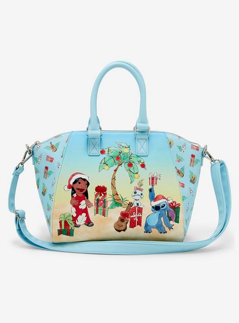 Loungefly Disney Lilo Stitch Tropical Floral Ducks Satchel Purse Bag on sale