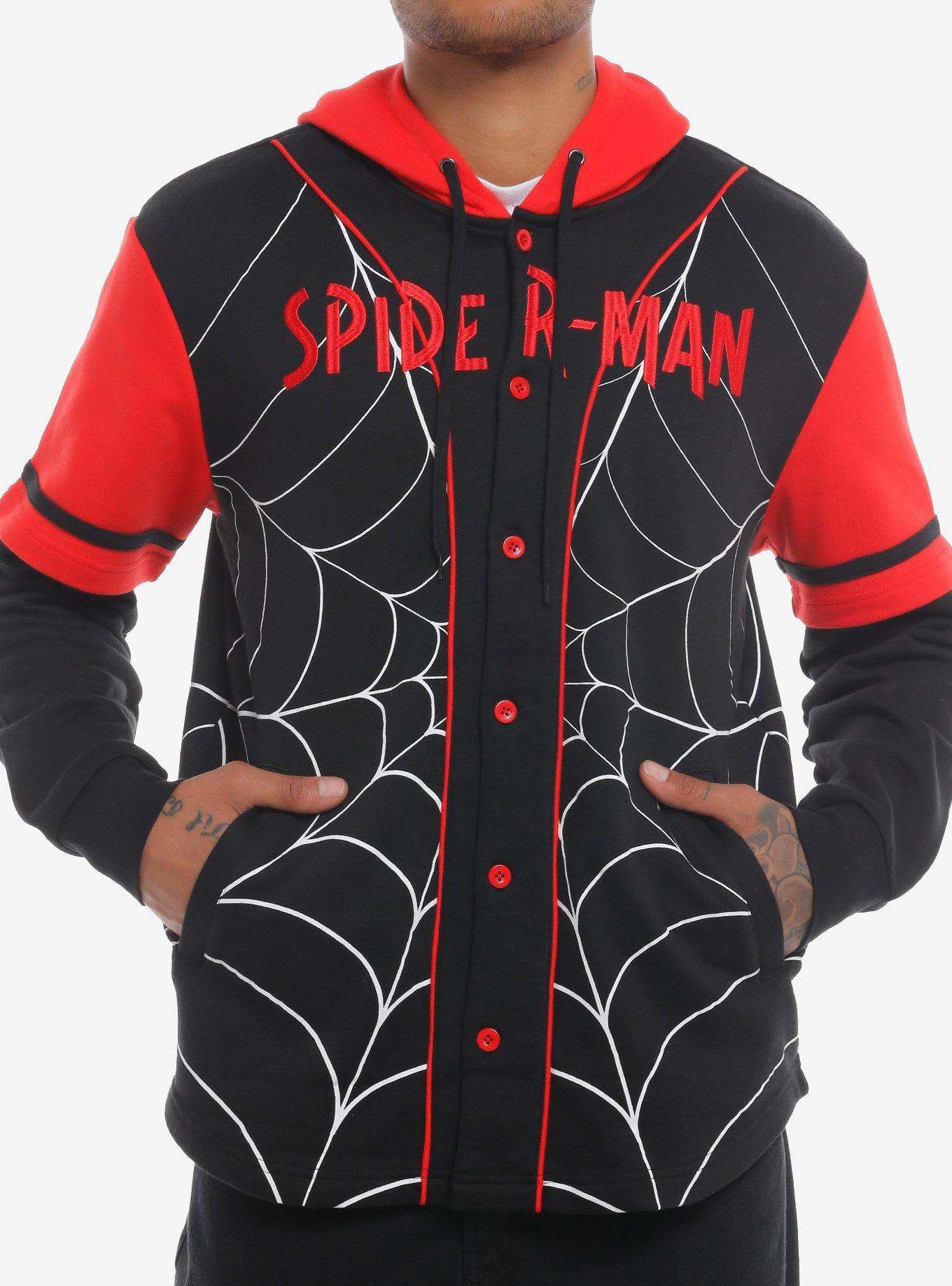 Marvel Spider-Man Miles Morales Baseball Jersey Hoodie, MULTI, hi-res