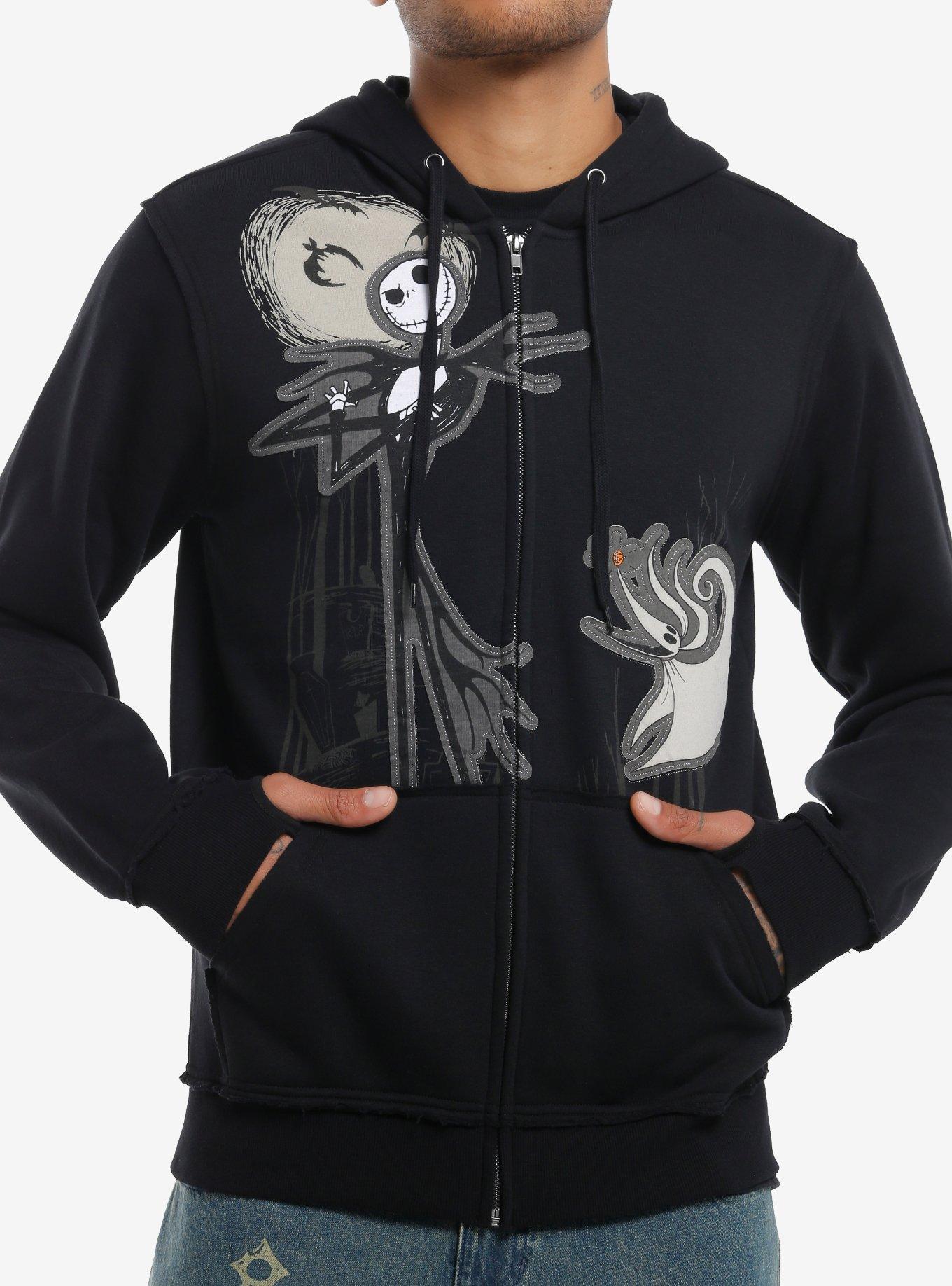 The Nightmare Before Christmas Jack & Zero Hoodie, , hi-res