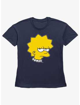 The Simpsons Unamused Lisa Womens Straight Fit T-Shirt, , hi-res