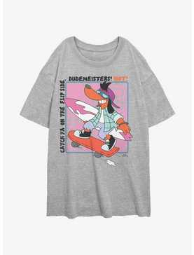 The Simpsons Poochie Dudemeisters Womens Oversized T-Shirt, , hi-res