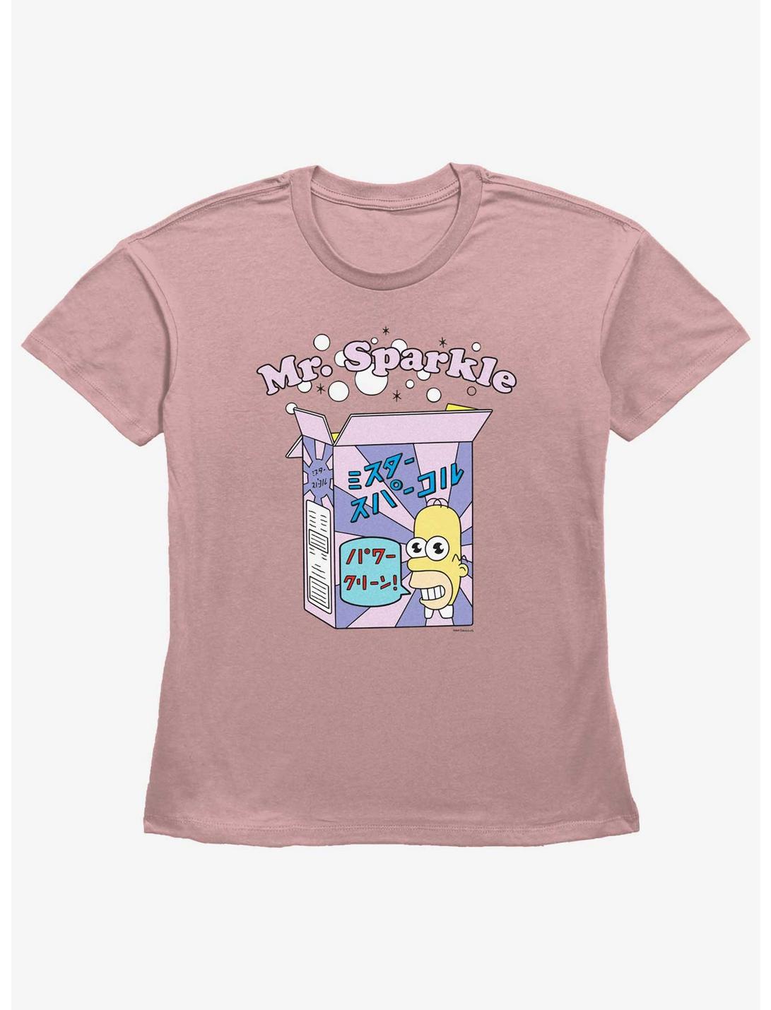 The Simpsons Mr. Sparkle Box Womens Straight Fit T-Shirt, DESERTPNK, hi-res