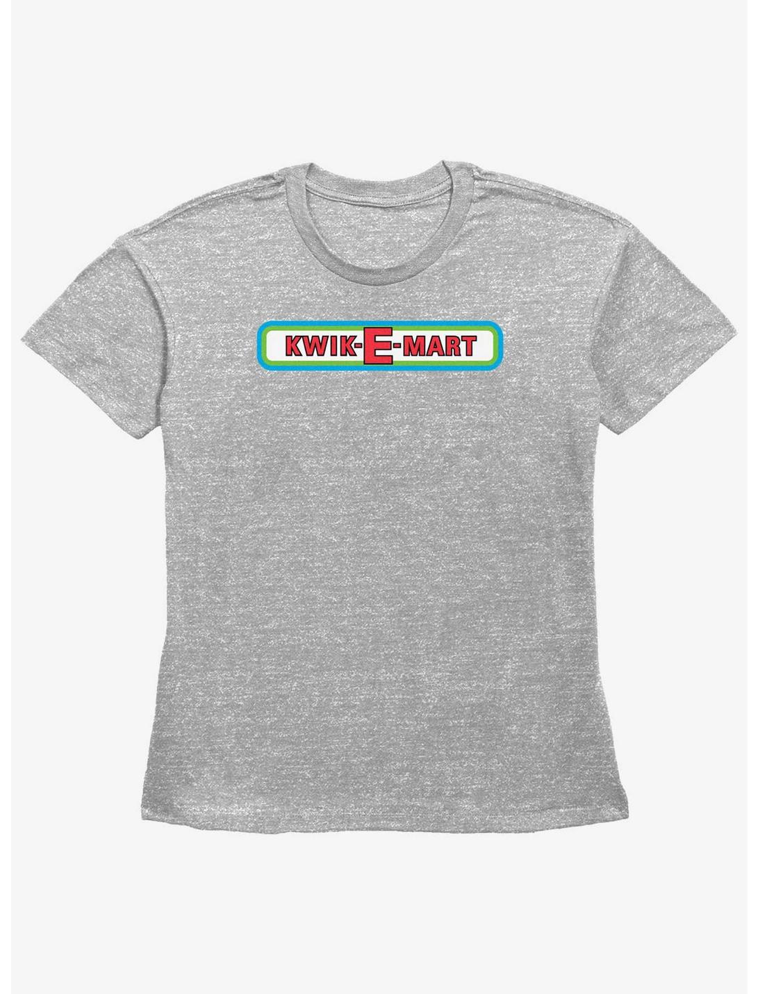 The Simpsons Kwik-E Logo Womens Straight Fit T-Shirt, HEATHER GR, hi-res