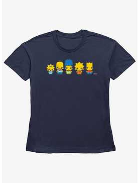 The Simpsons Chibi Lineup Womens Straight Fit T-Shirt, , hi-res
