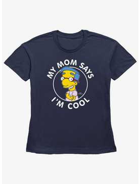 The Simpsons Milhouse Is Cool Womens Straight Fit T-Shirt, , hi-res