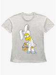 The Simpsons Bunny Bart Womens Straight Fit T-Shirt, OATMEAL, hi-res