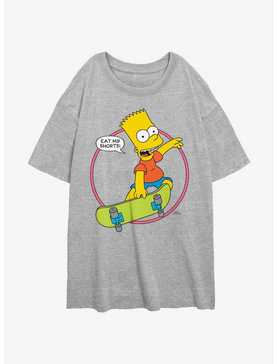 The Simpsons Bart Eat My Shorts Womens Oversized T-Shirt, , hi-res