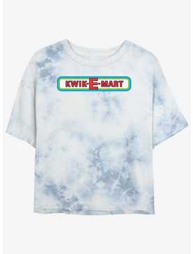 The Simpsons Kwik-E Logo Tie-Dye Womens Crop T-Shirt, , hi-res