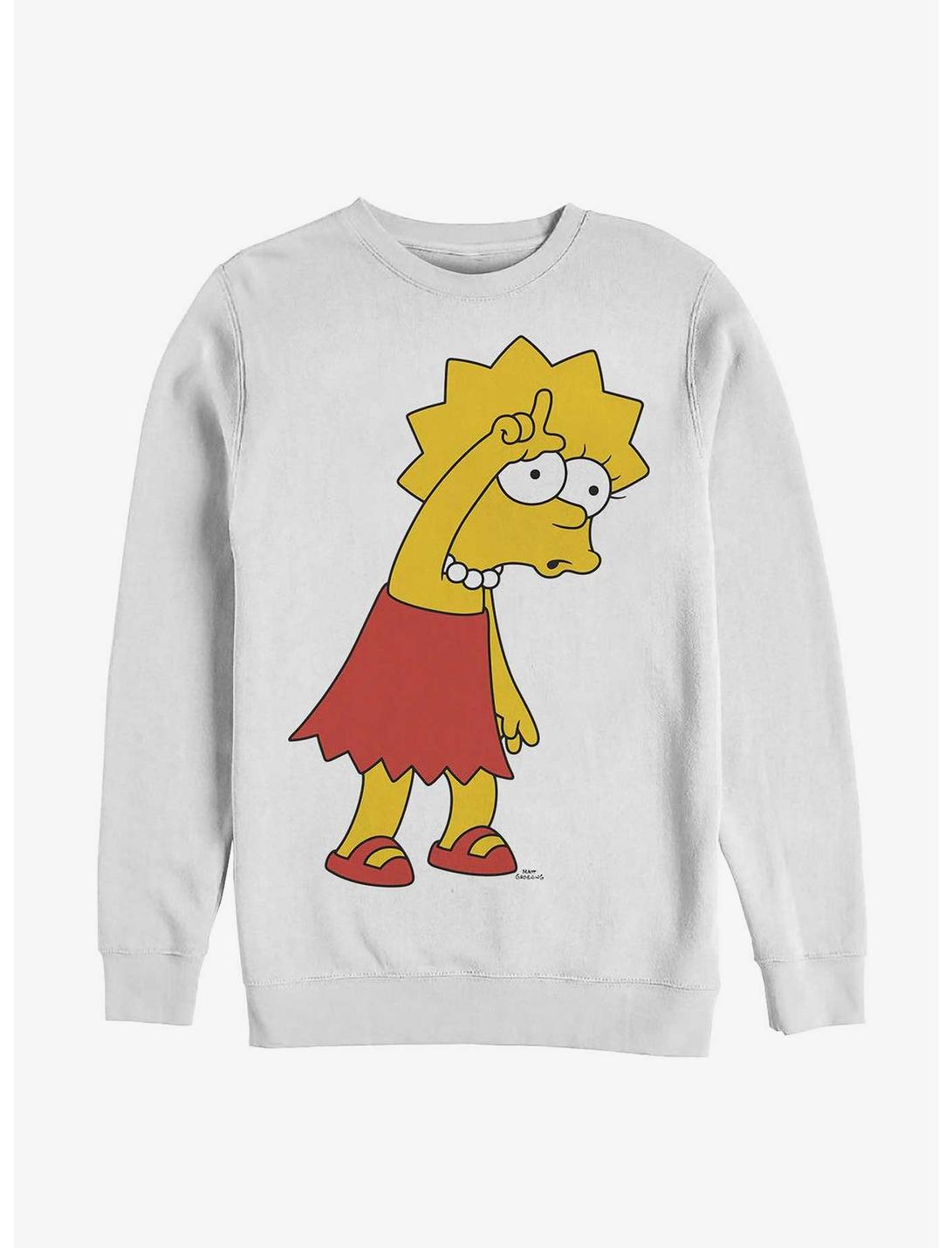 The Simpsons Loser Lisa Sweatshirt, WHITE, hi-res