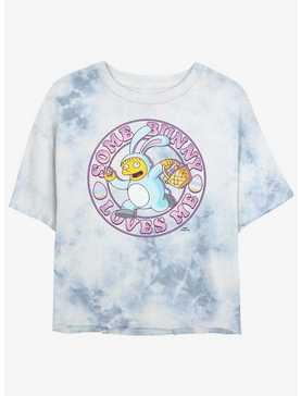 The Simpsons Some Bunny Tie-Dye Womens Crop T-Shirt, , hi-res