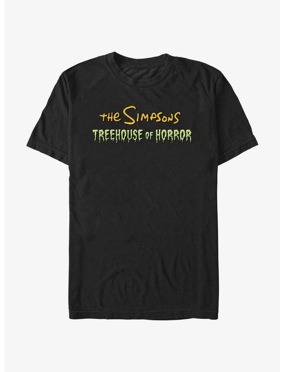 The Simpsons Treehouse Of Horror Logo T-Shirt, BLACK, hi-res