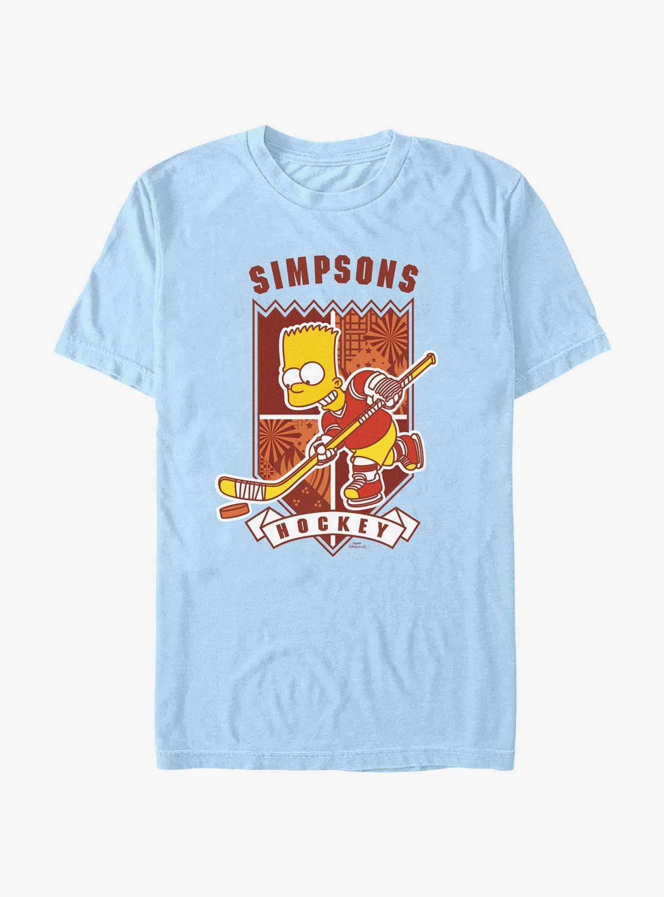 The Simpsons Hockey Crest T-Shirt, , hi-res