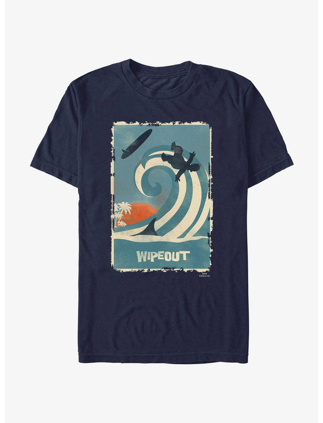 The Simpsons Wipeout Poster T-Shirt, NAVY, hi-res