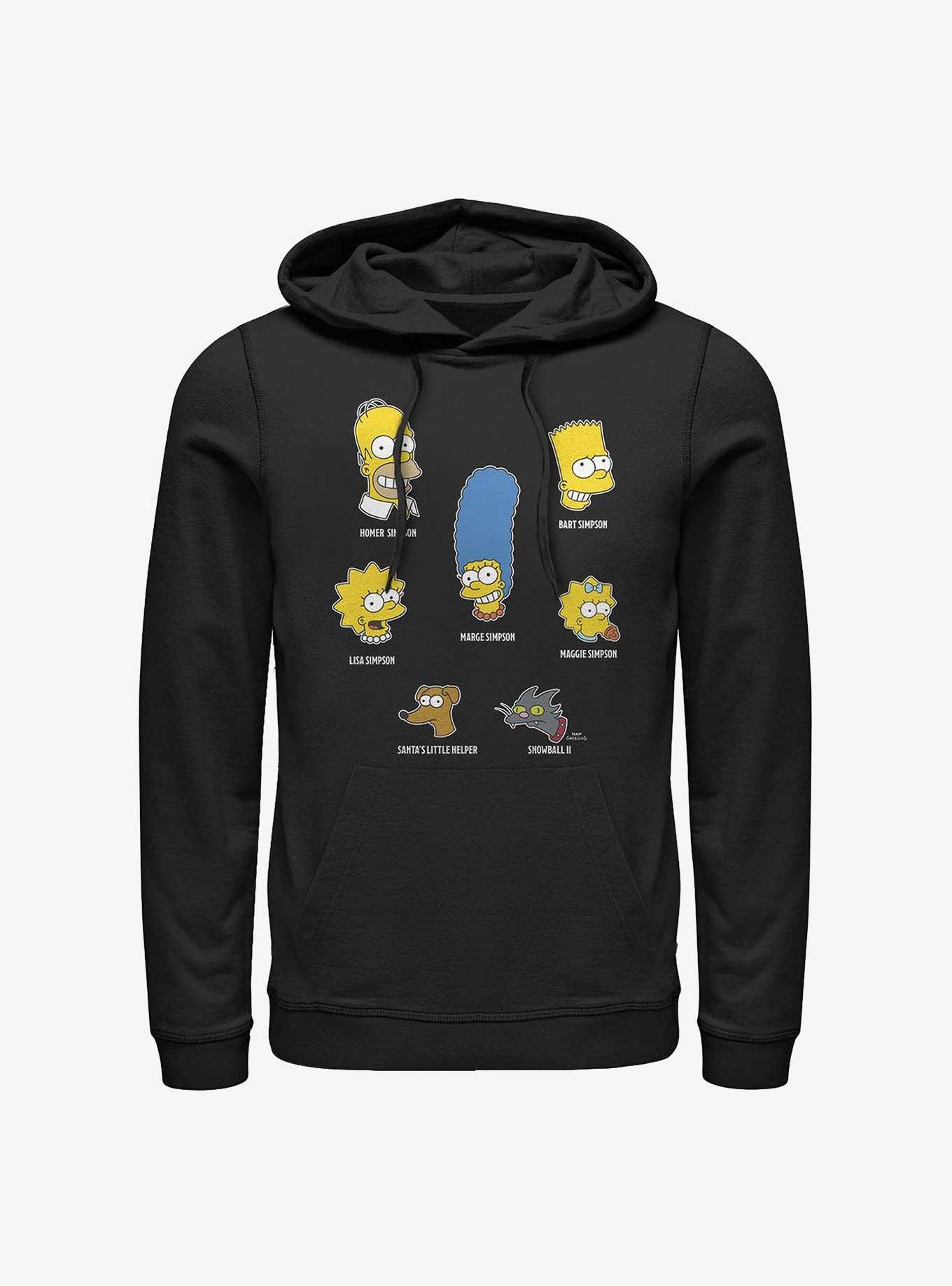 The Simpsons Family Faces Hoodie, , hi-res