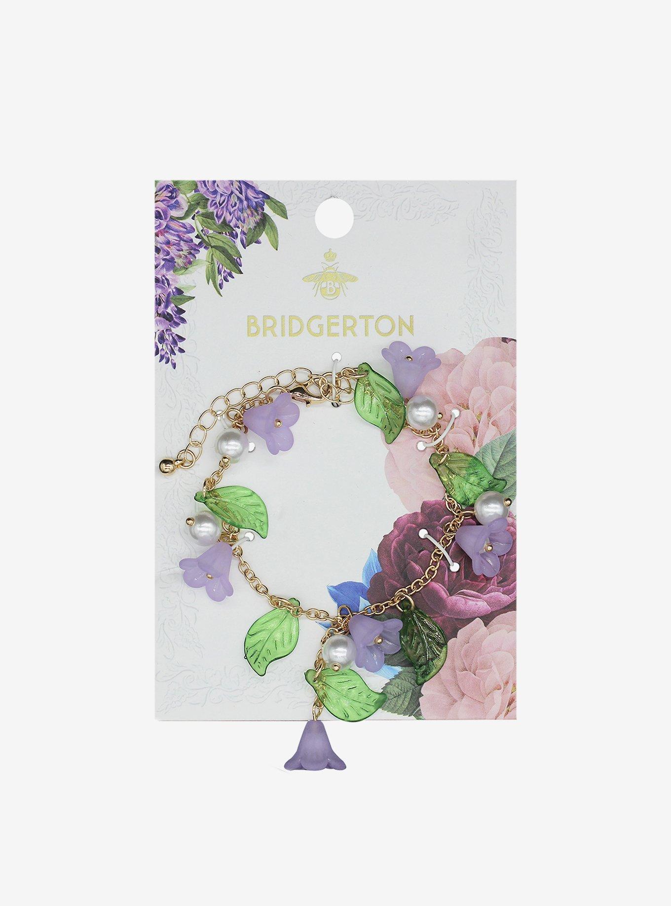 Bridgerton Wisteria Charm Bracelet, , hi-res