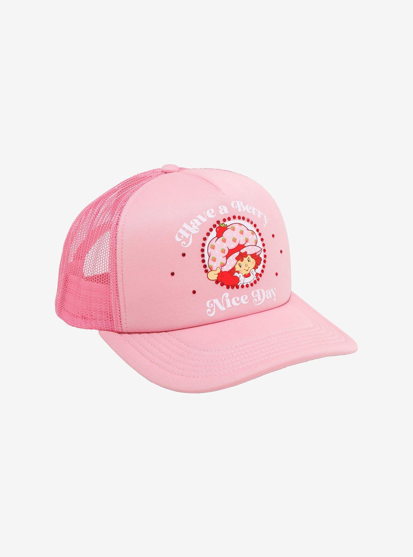 Strawberry Shortcake Berry Nice Day Rhinestone Trucker Hat, , hi-res