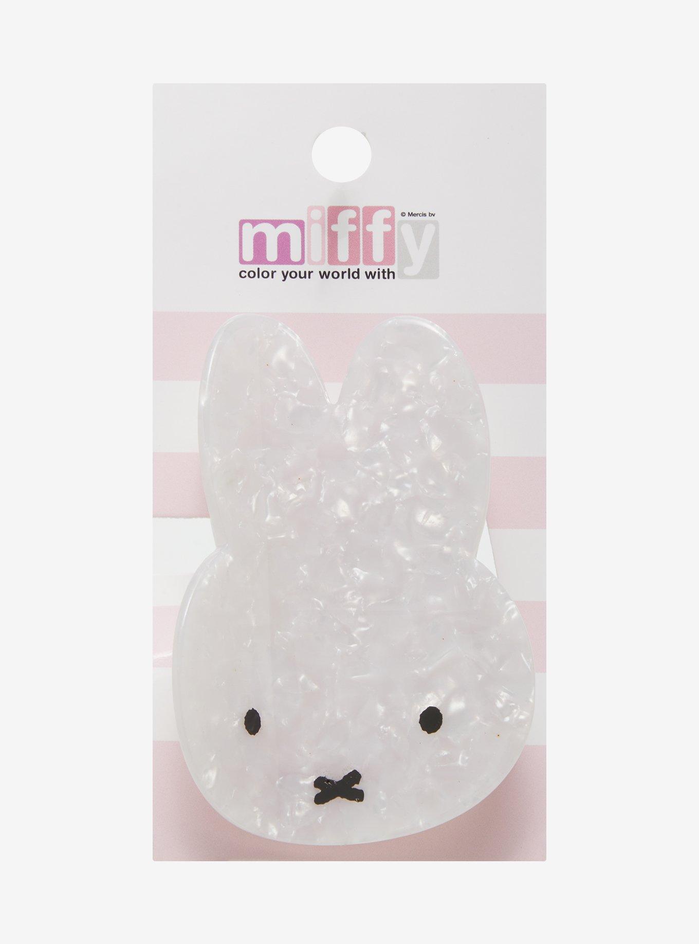 Miffy White Marble Claw Hair Clip, , hi-res