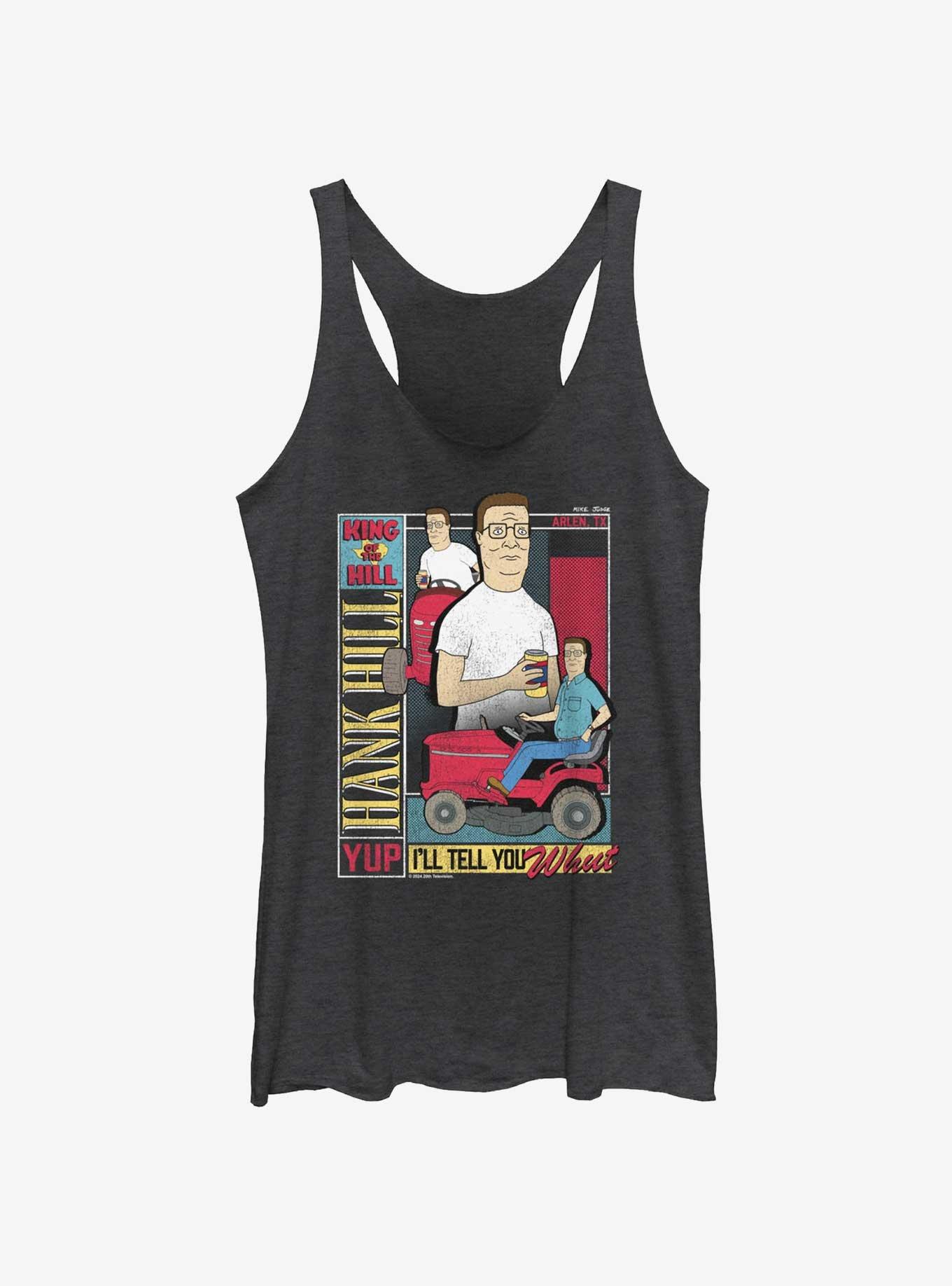 King of the Hill Hank Poster Women's Tank Top, BLK HTR, hi-res