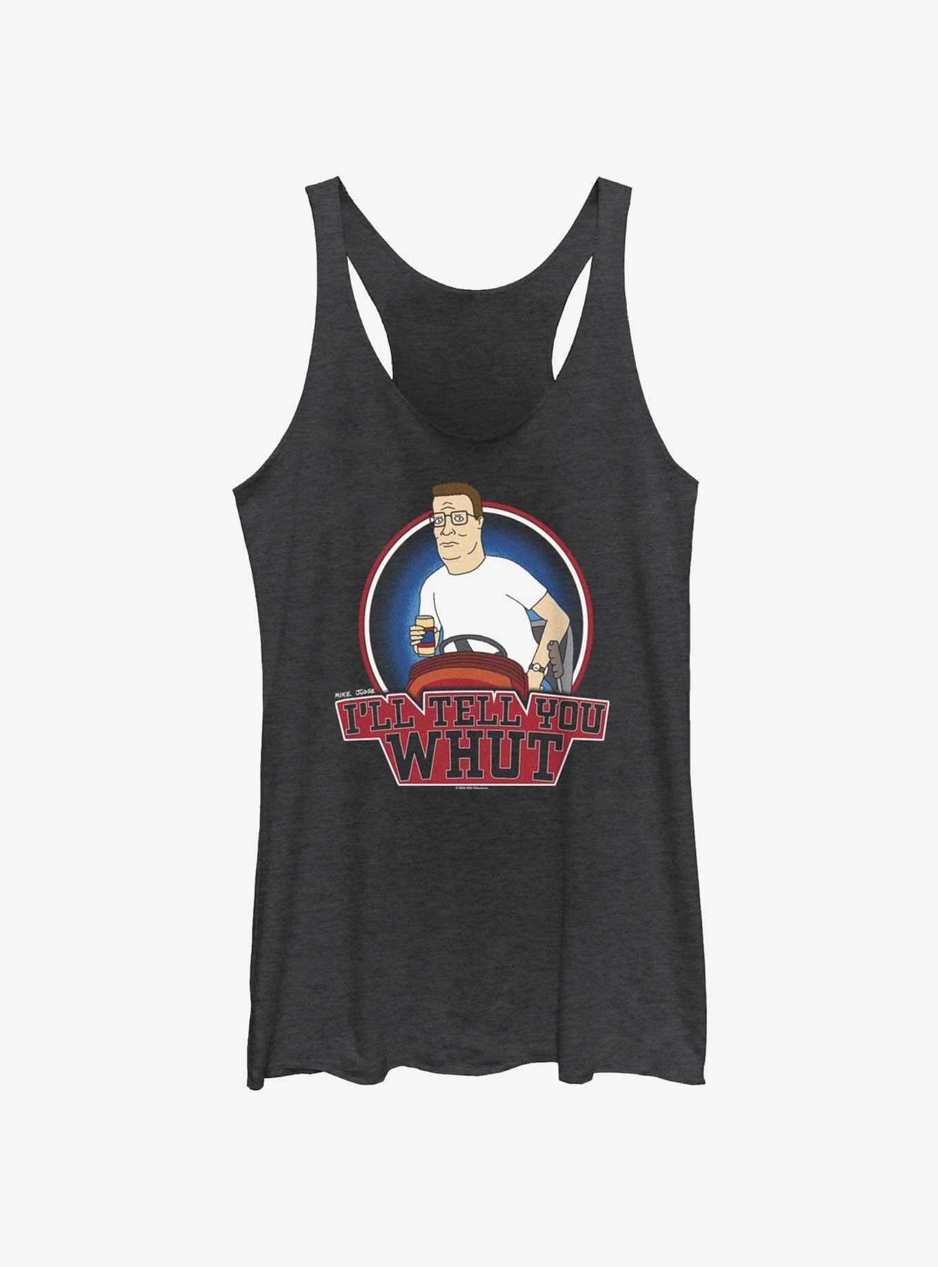 King of the Hill Tell Ya Whut Women's Tank Top, BLK HTR, hi-res