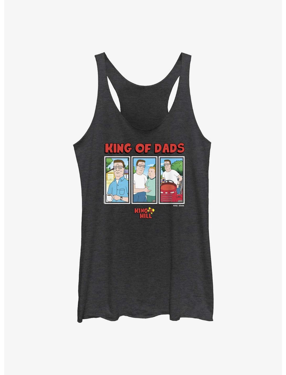 King of the Hill King Of Dads Women's Tank Top, BLK HTR, hi-res